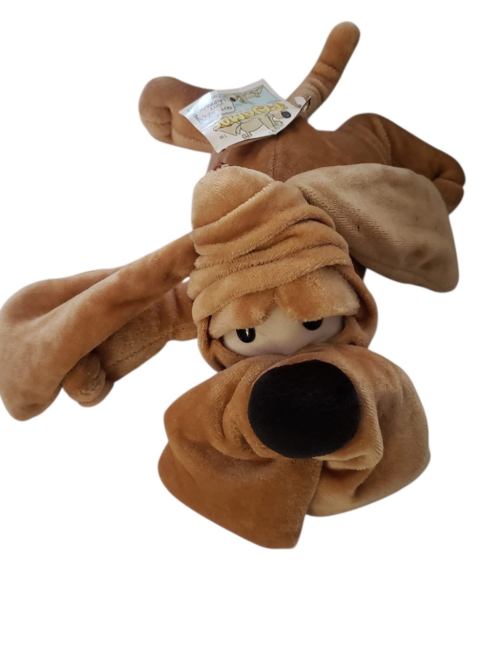 Pajamas Plush Brown Dog Toy for Dogs - Soft Squeaky Plush Chew Toy